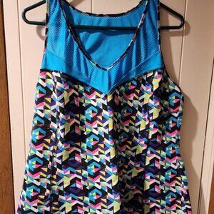 LIVI Active Geometric Athletic Tank Top – Size 18/20